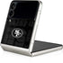 NFL San Franciso 49ers Black & White Galaxy Z Flip4 5G Skin